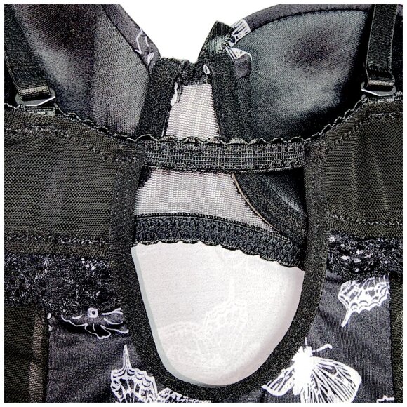 Jessica Simpson intimates  Babydoll Lingerie- SMALL- Black & White- Women's - Picture 10 of 14